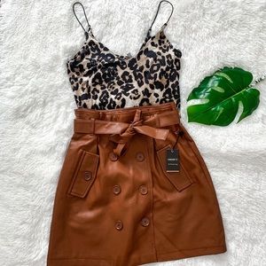 Forever 21 Contemporary Faux Leather Skirt